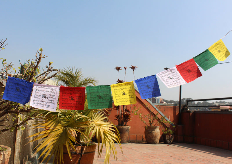 Mini Windhorse Prayer Flags Set