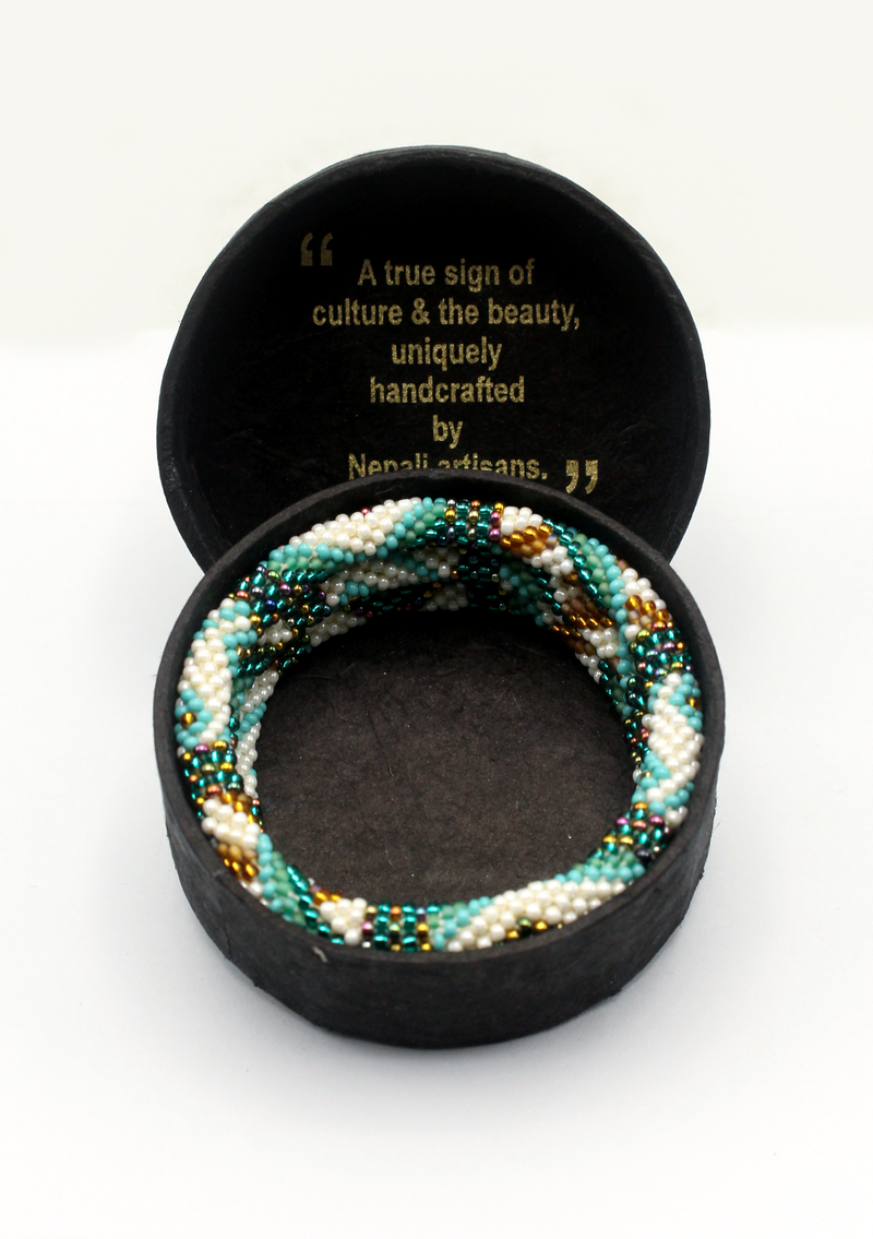 Gaurishankar Roll on Beads Bracelet Gift Set of 3 in Eco-Friendly Jewelry Box
