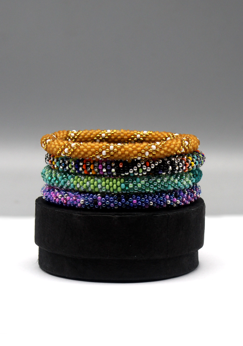 Christmas Roll on Beads Bracelet Gift Set Box