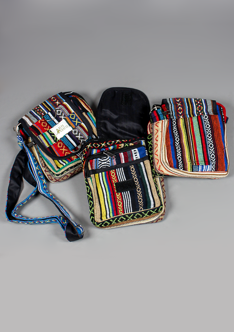 Cotton Travel Passport Cross body bag