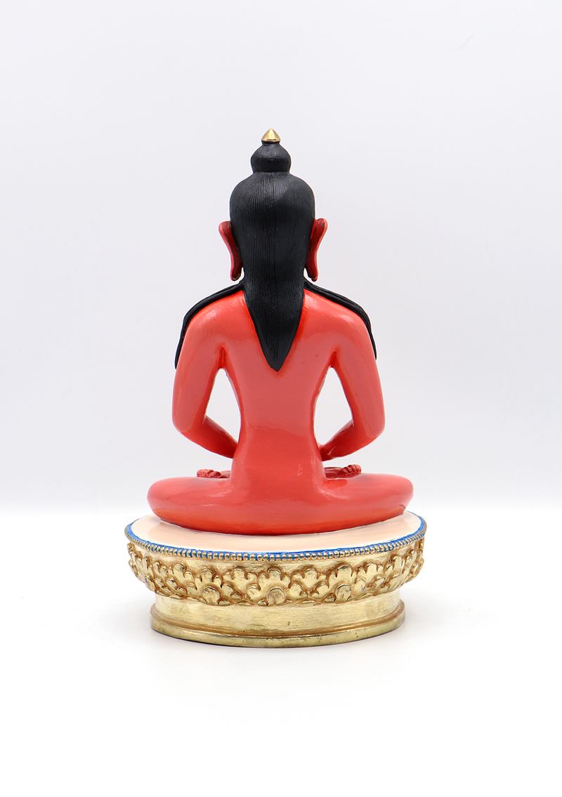 Hand-Painted Amitabha Buddha Statue 8.5"H