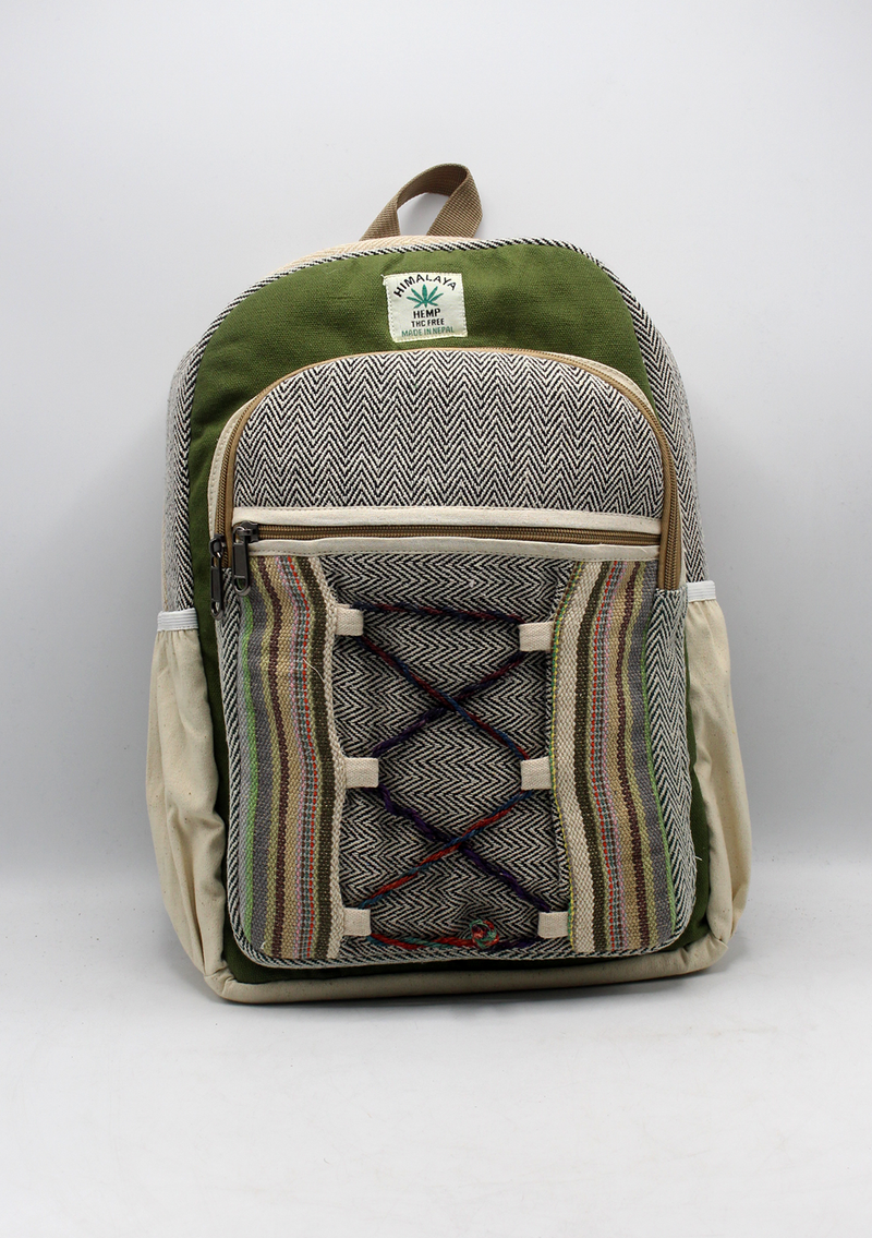Dori Parrot Color Hemp Rucksack Bag