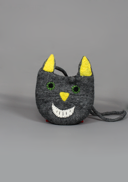 Felt Round Cat Design Bag