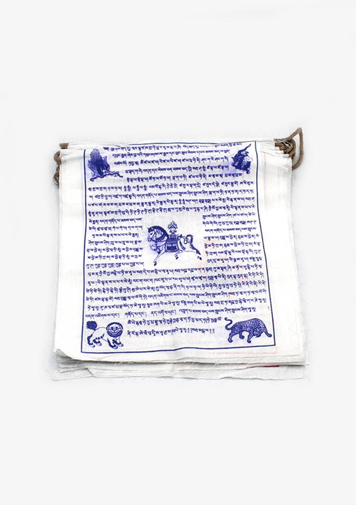 Biodegradable Pure Cotton Tibetan Prayer Flags- 8 Meter Long