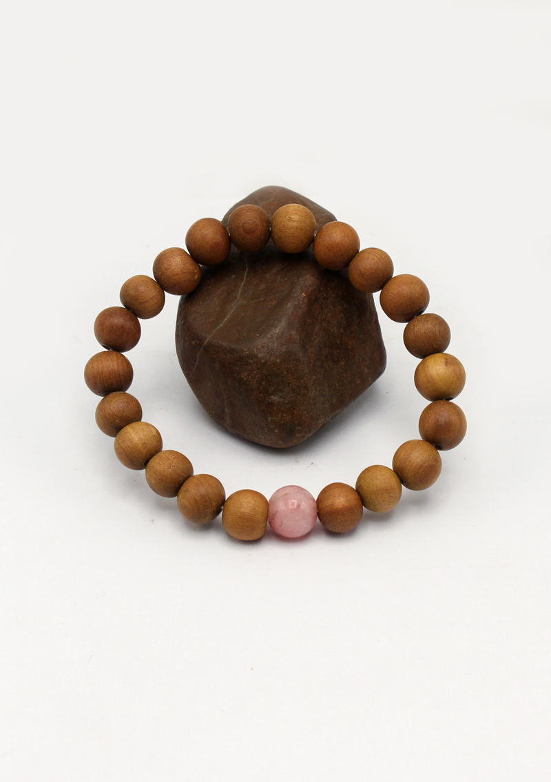 Seven Chakra Sandalwood Mala Bracelet