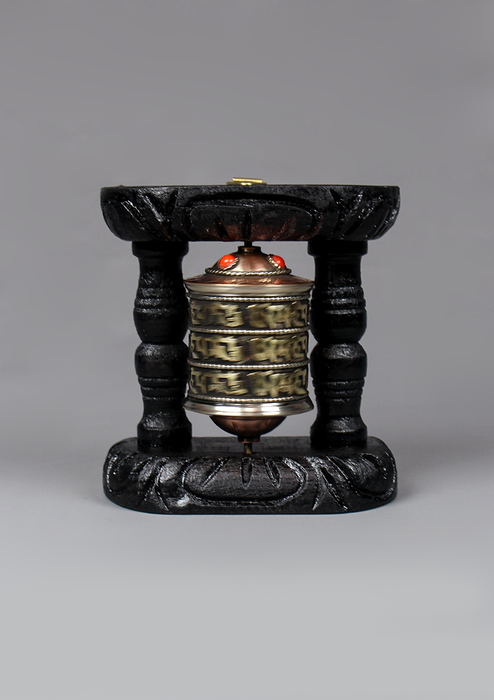 OM Mani Prayer Wheel  Wall Hanging