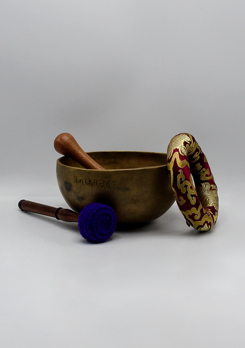 Full Moon Singing Bowl Purple Travel Bag