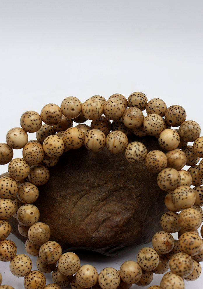 Lotus Prayer Mala with Red Tassel