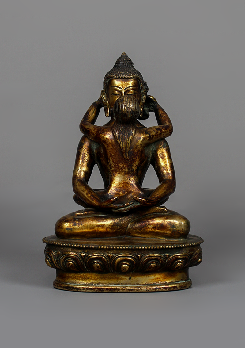 Antique Style Samantabhadra Statue 7.5" H