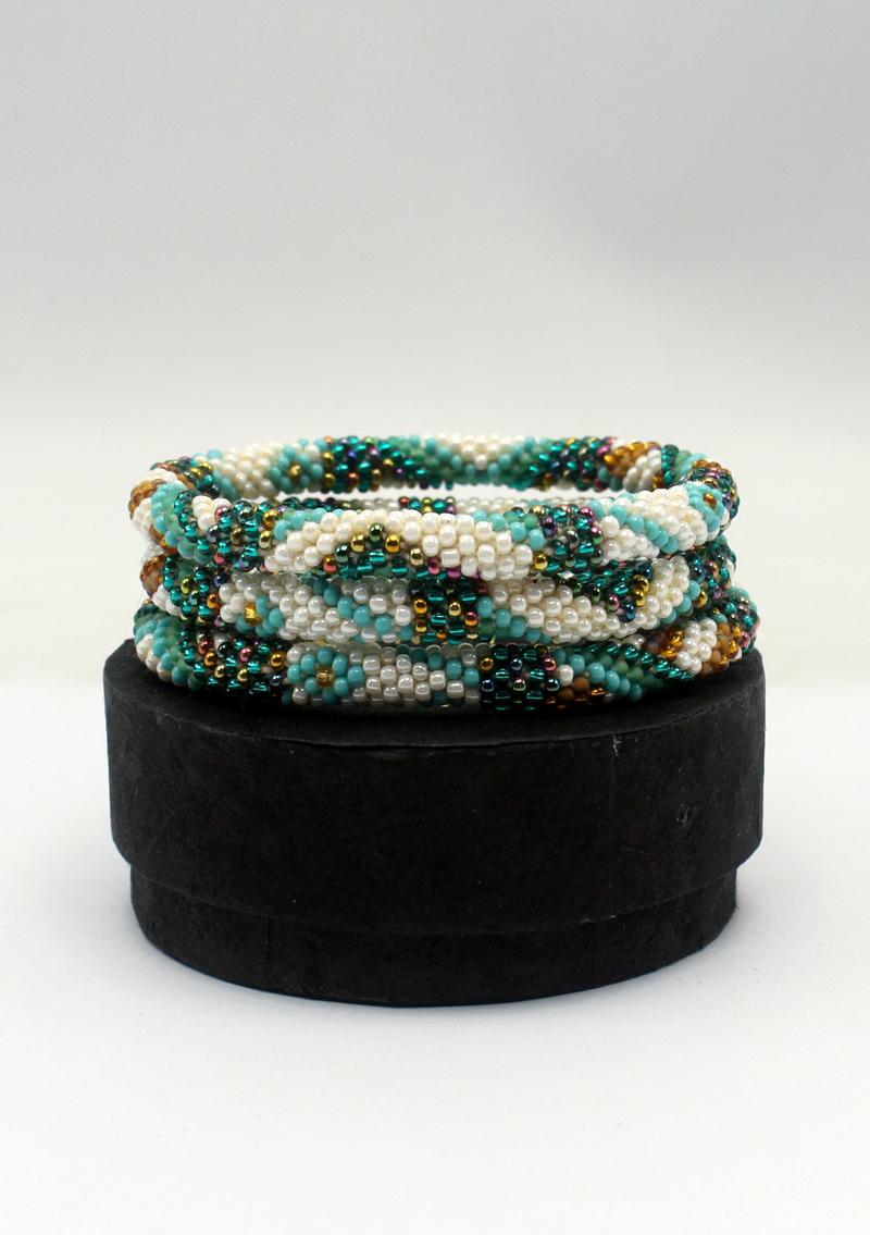 Gaurishankar Roll on Beads Bracelet Gift Set of 3 in Eco-Friendly Jewelry Box