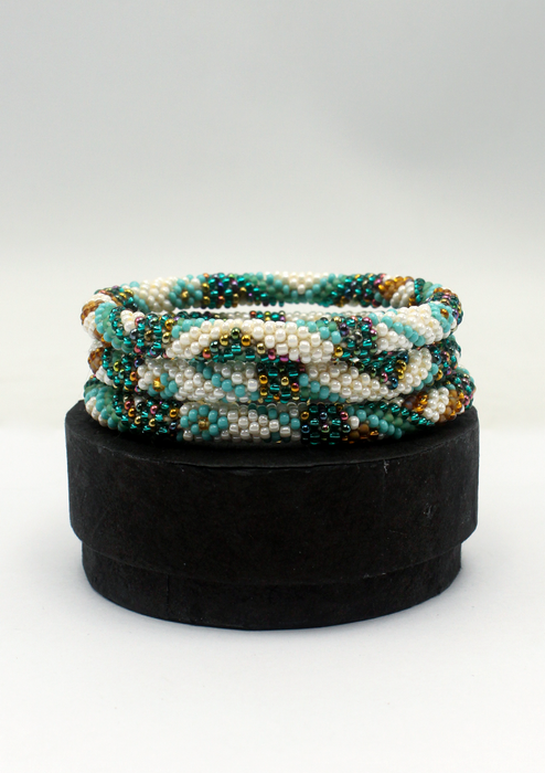 Gaurishankar Roll on Beads Bracelet Gift Set of 3 in Eco-Friendly Jewelry Box