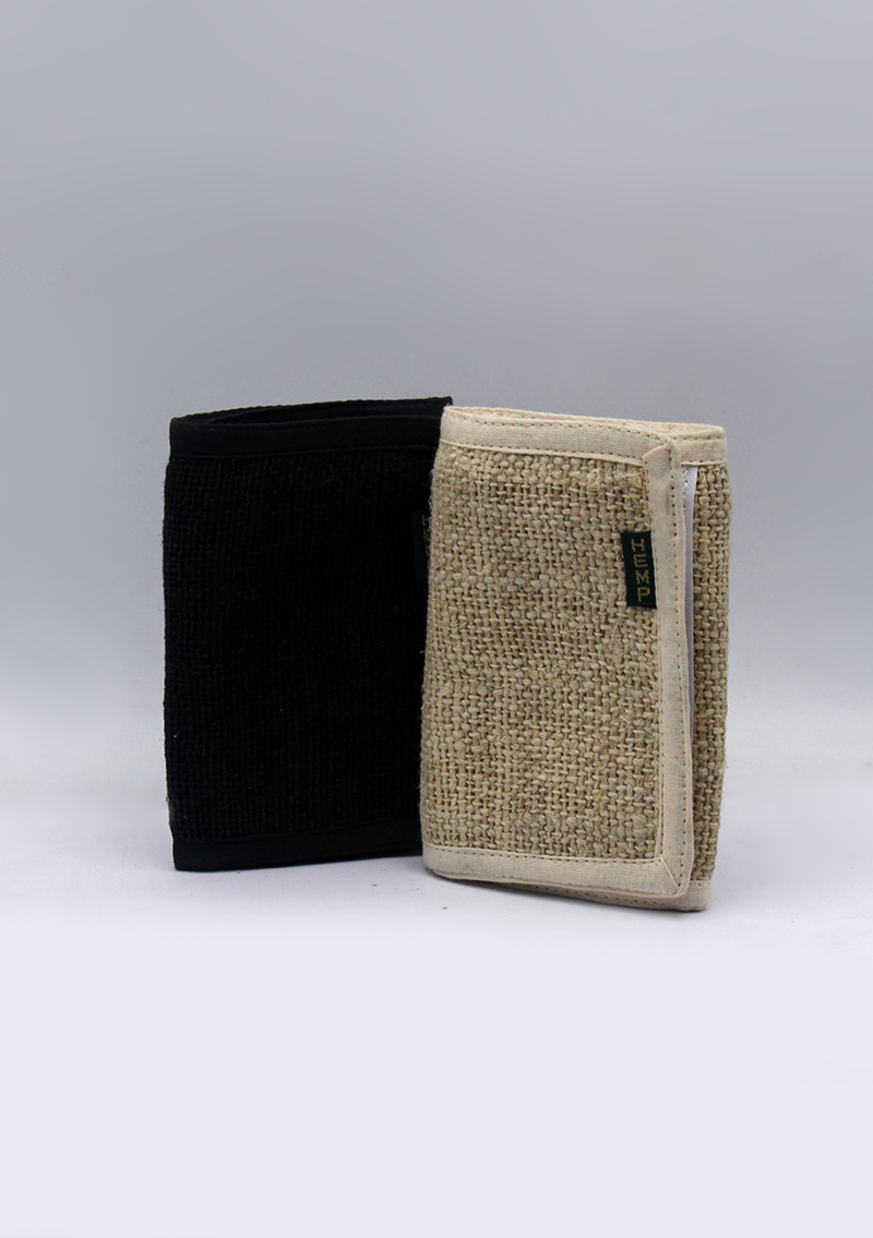 Unisex Tri Fold Hemp Wallets