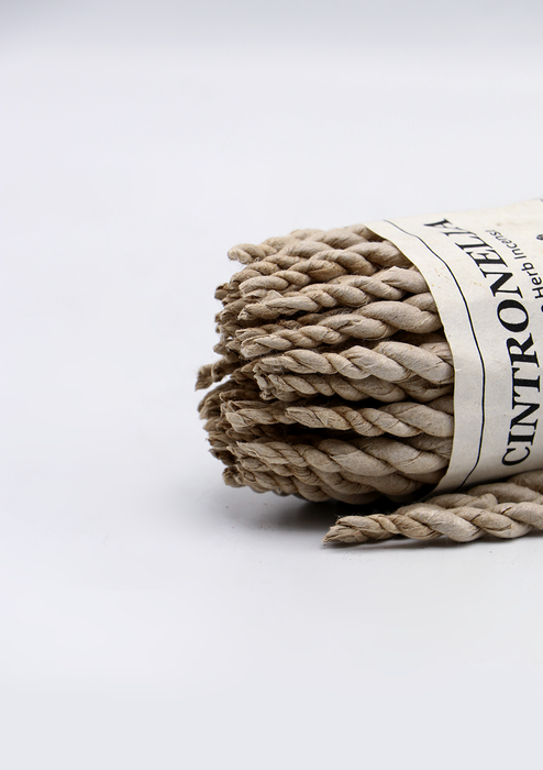 Handcrafted Artisanal Cintronella Nepali Rope Herb Incense