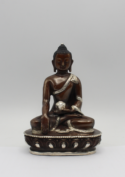 Copper Shakyamuni Buddha Statue 5" H