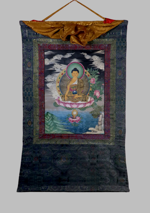 Shakyamuni Brocade Thangka Painting