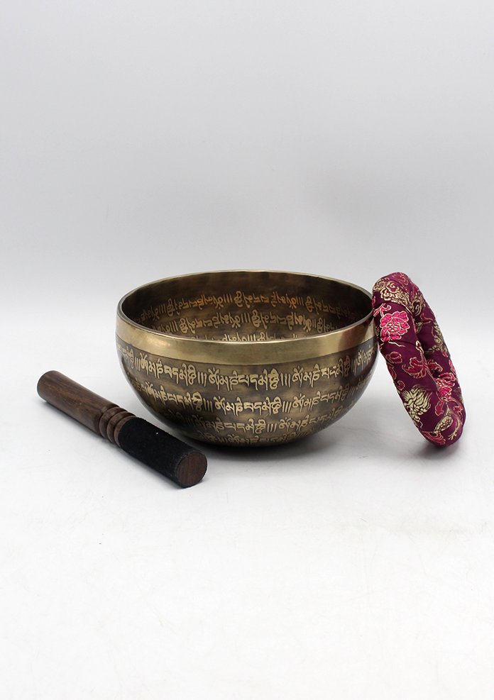 Tibetan Flower of Life Singing Bowl 6"