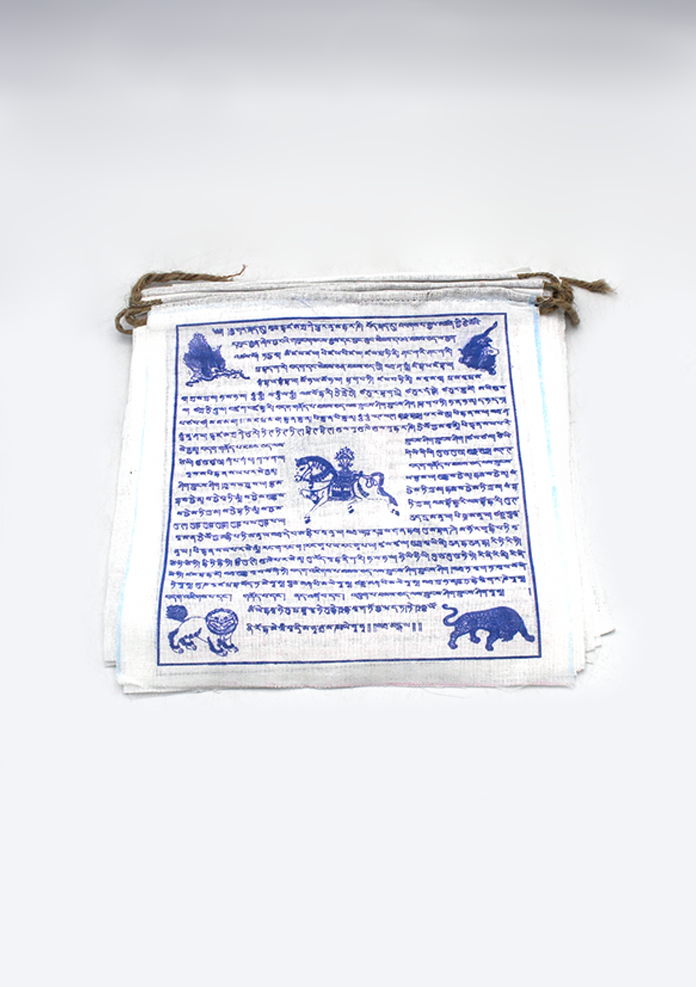 Biodegradable Pure Cotton Tibetan Prayer Flags- Medium and Small