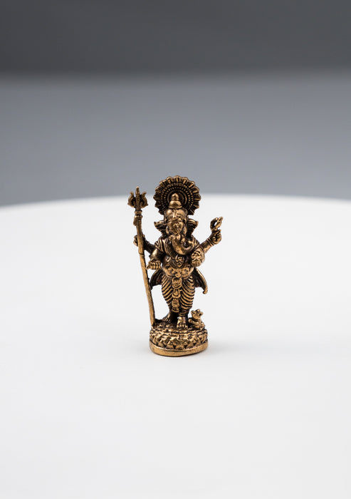 Brass Mini Hindu God Statues 1"