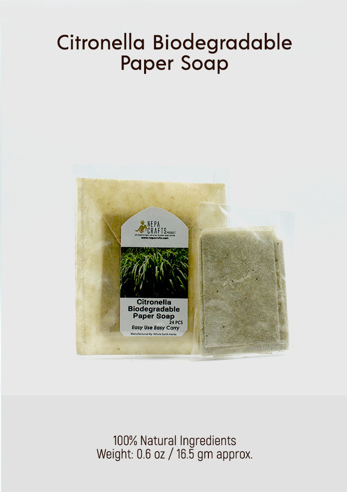 Citronella Biodegradable Paper Soap