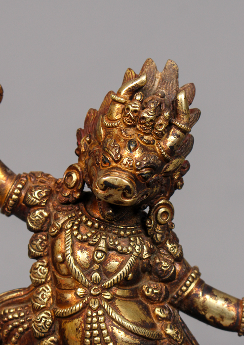 Fully Gold Plated Antique Yamantaka