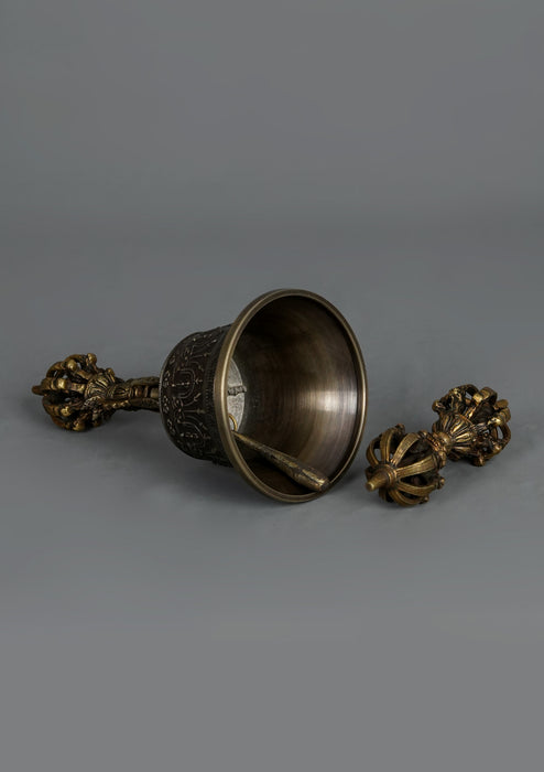 Tibetan High Quality Bell and Dorjee Large Set
