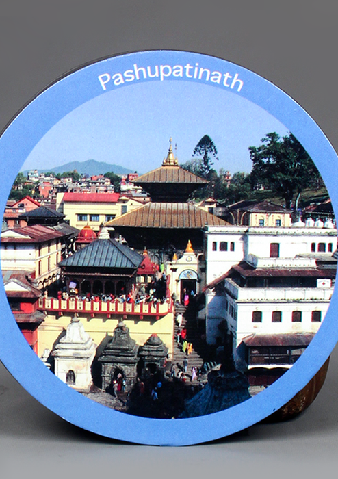 Pashupatinath Round Fridge Magnet