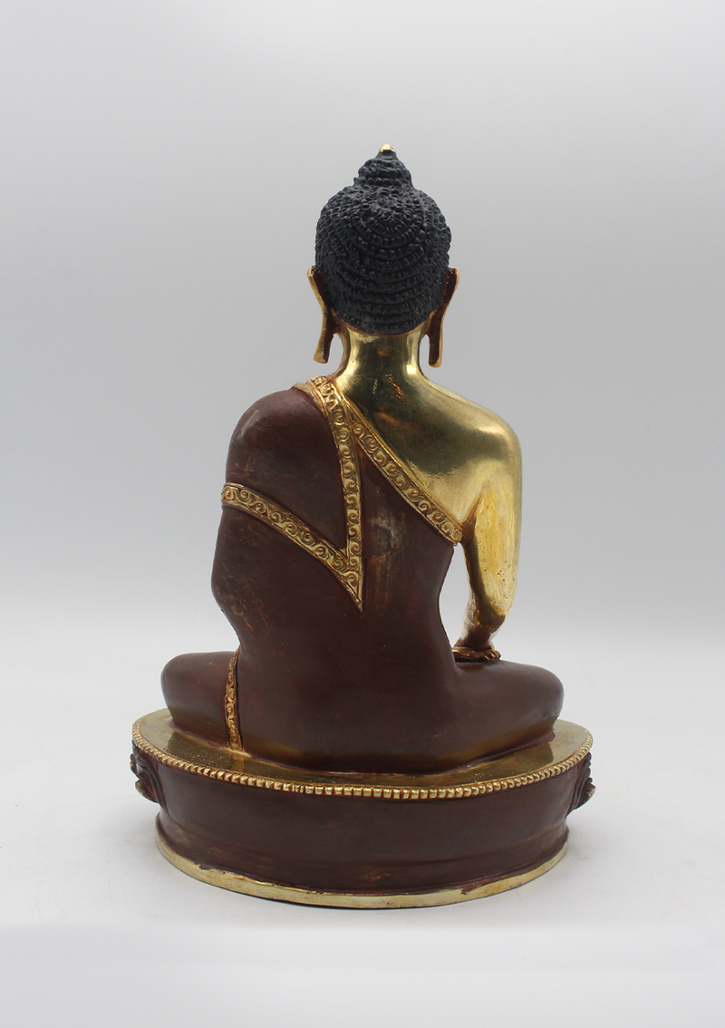 Gold Plated Shakyamuni Buddha Statue