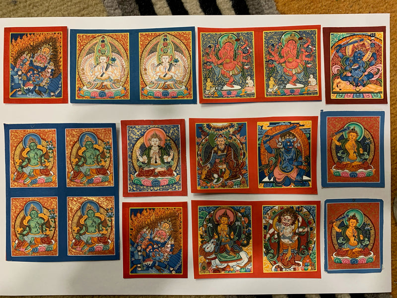 Mini Thangka Custom Listing - Classic Style 4 x 5 cm