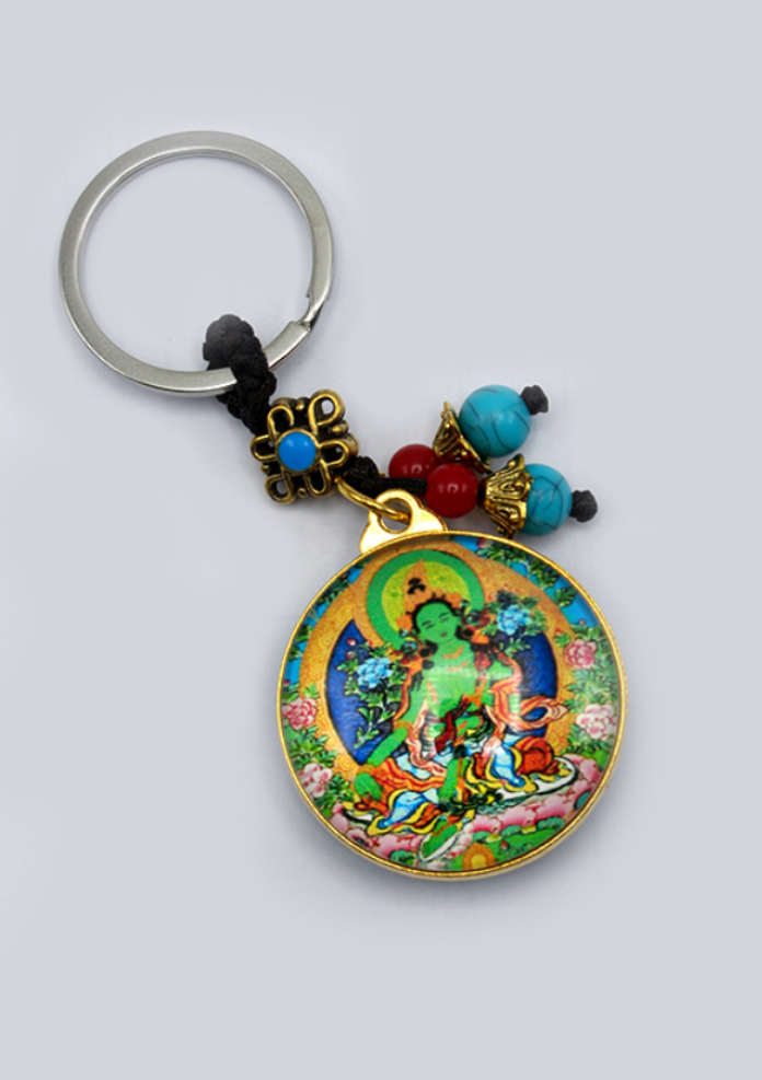 Tara Chenrezig   Kalachakra   Buddhist Key Chain