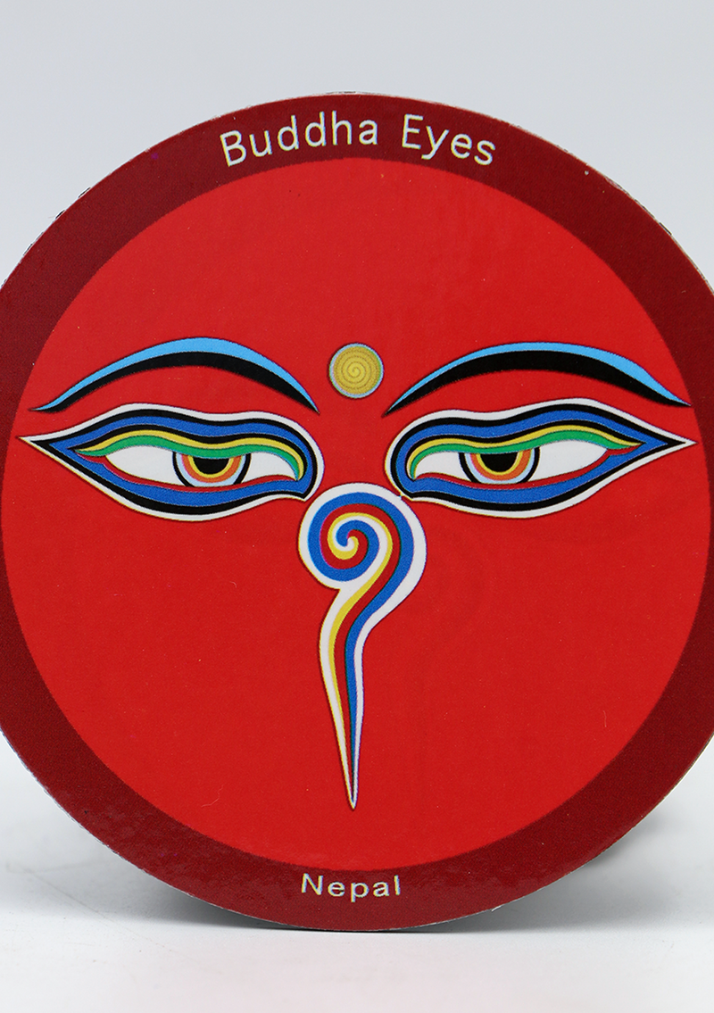Buddha Eyes Round Fridge Magnets