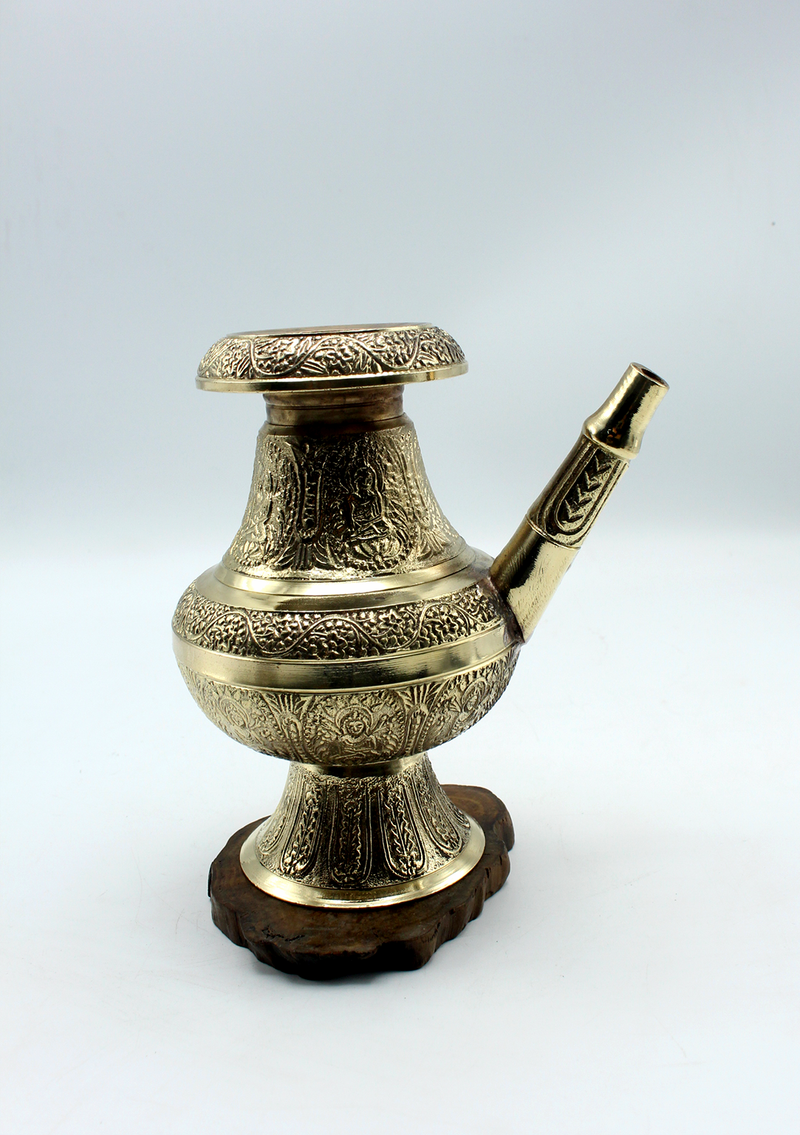 Newari Karuwa Brass Water Pot | Handcrafted Ritual Vessel from Nepal