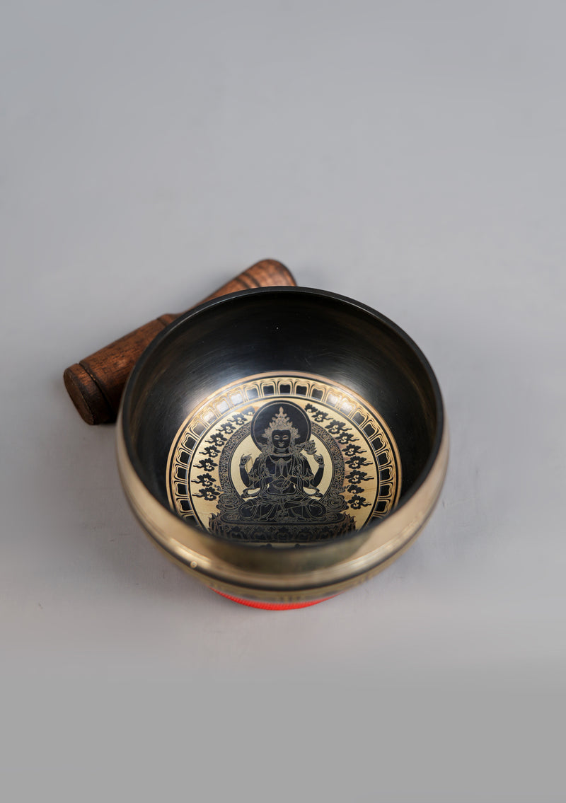 Tibetan Chenrezig Singing Bowl