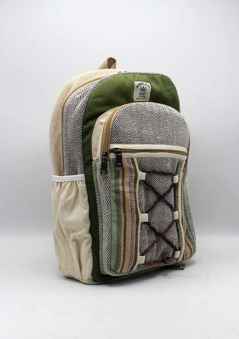 Dori Parrot Color Hemp Rucksack Bag