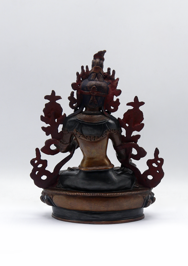 Hand Crafted Exquisite White Tara Statue 8 Inch High