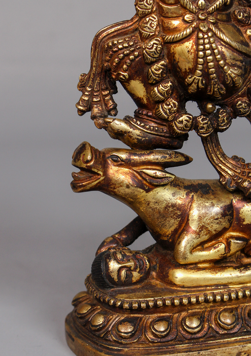 Fully Gold Plated Antique Yamantaka