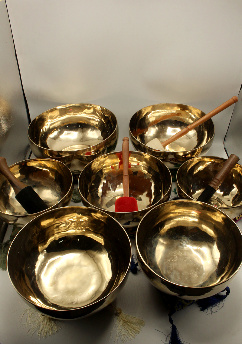 Seven Chakra Tuned Singing Bowls