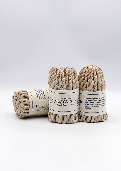Handcrafted Artisanal Agarwood Nepali Rope Incense
