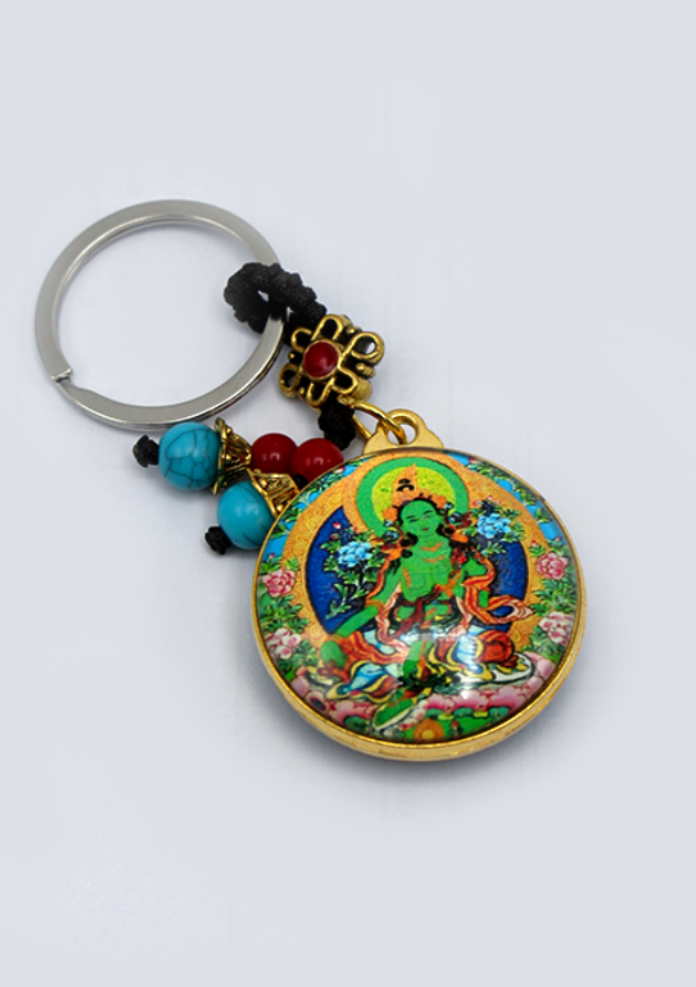 Tara Chenrezig   Kalachakra   Buddhist Key Chain