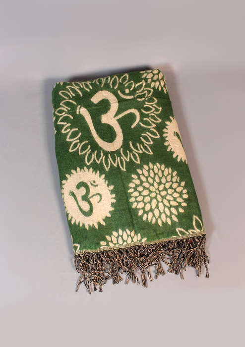 Handloomed OM Woolen Shawl