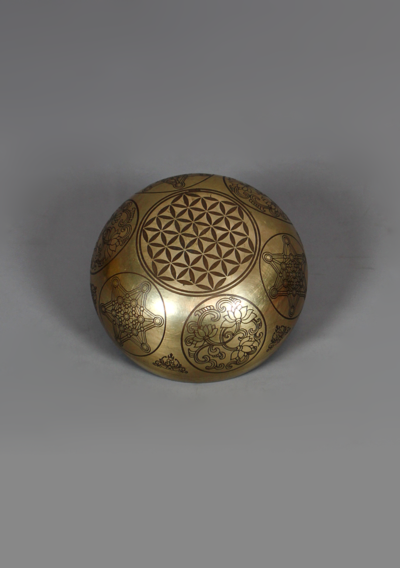 Amoghasiddhi Buddha Singing Bowl 4" D