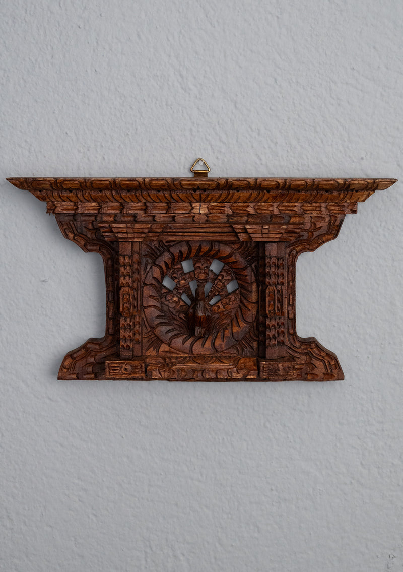 Exquiste Peacock Wooden  Window Handcrafted Heritage of Bhaktapur