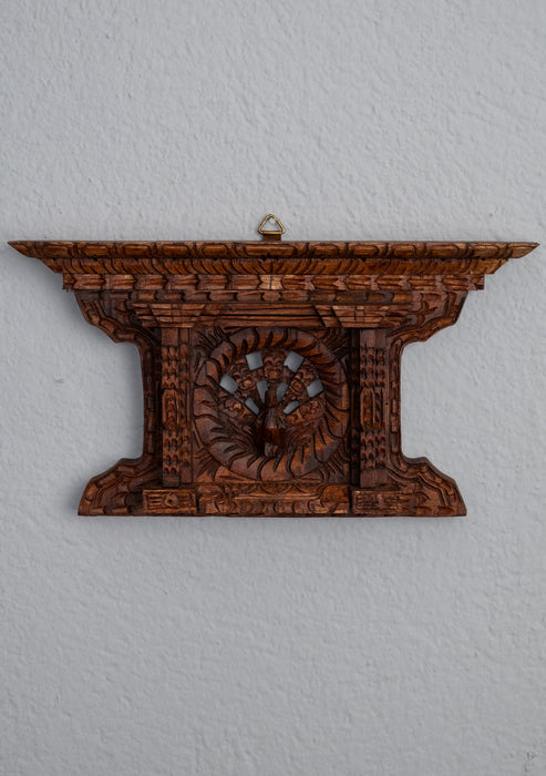 Exquiste Peacock Wooden  Window Handcrafted Heritage of Bhaktapur