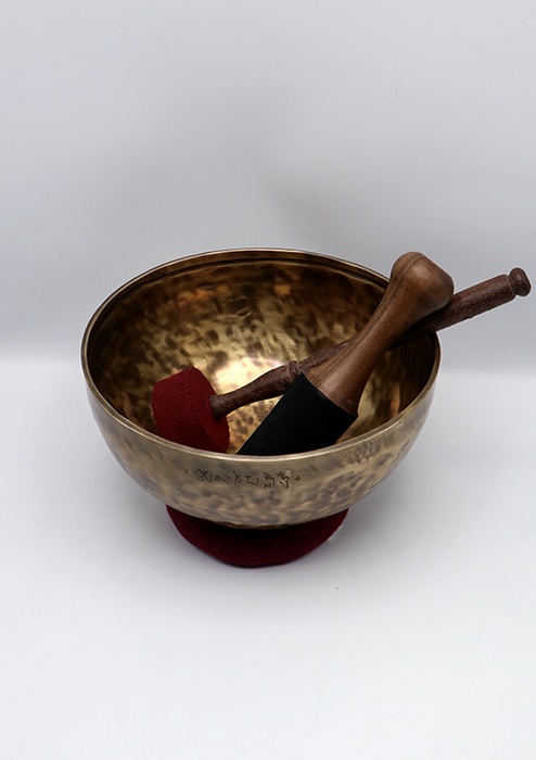Hand Hammered Tibetan Full Moon Singing Bowl 9.5" - 10"