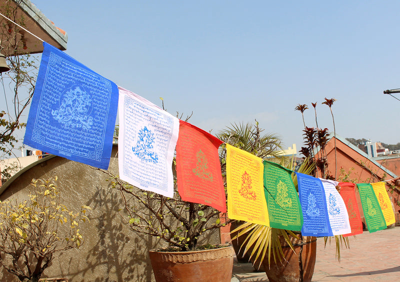Green Tara Prayer Flags set