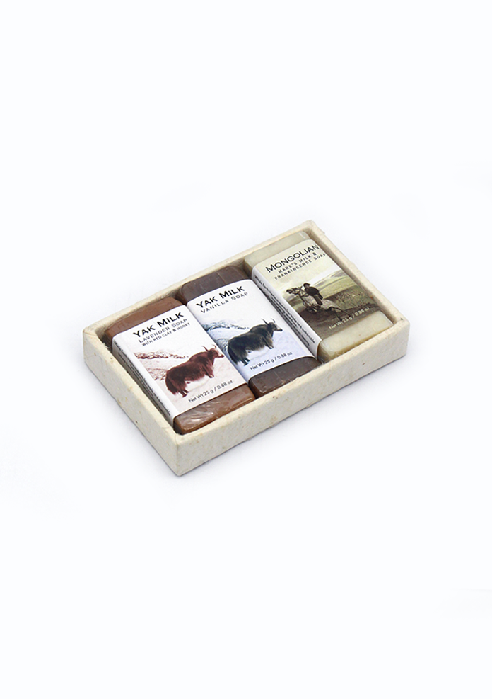 Wild Ware Yak Milk, Vanilla Soap and  Frankincense Mini Soap Set Of 3