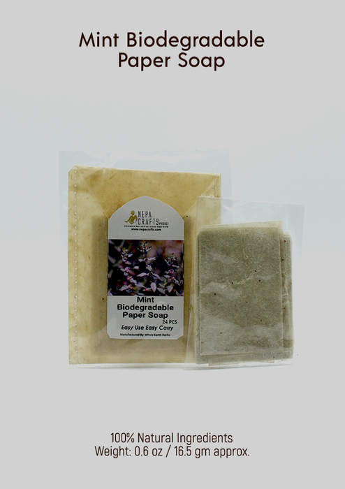Mint Biodegradable Paper Soap