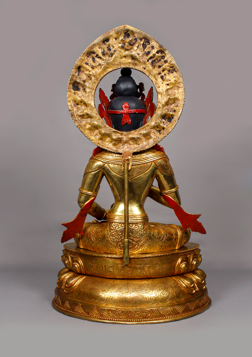 Fully Gold Plated Vajrasattva Statue 1.7 feet high