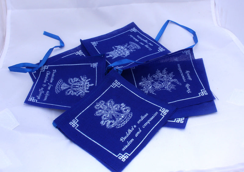 Eight Auspicious Symbol Prayer Flags