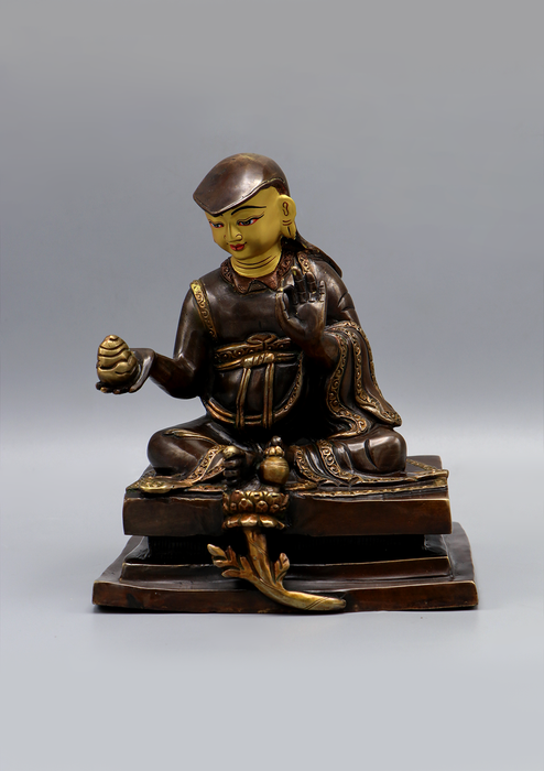 Gold Plated Eight Manifestations of Guru Padmasambhava (Set of 10)