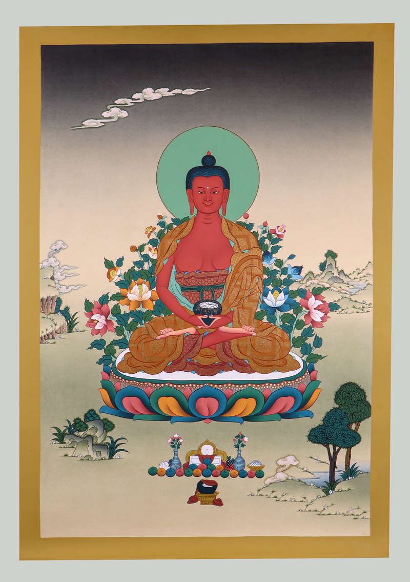 Amitabha Thangka Painting  Meditation Series